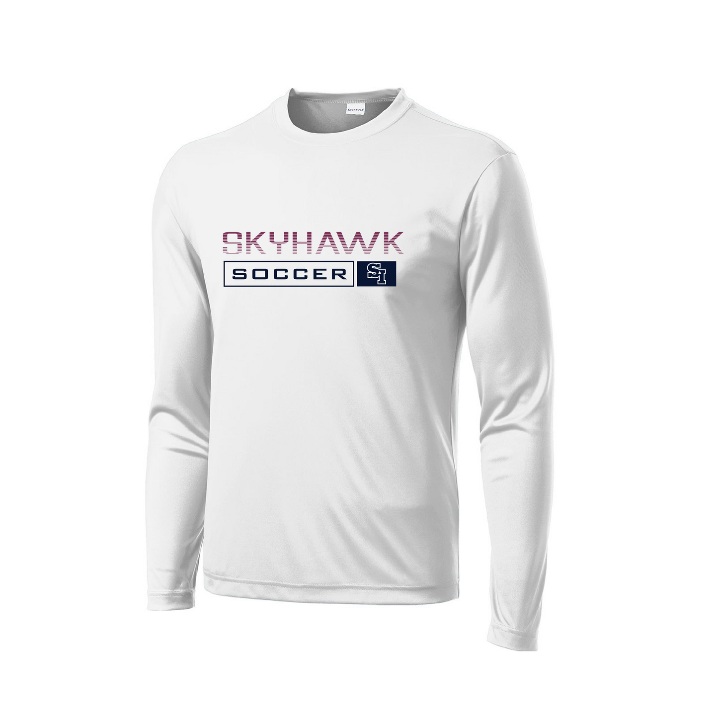 White Soccer Competitor Long Sleeve