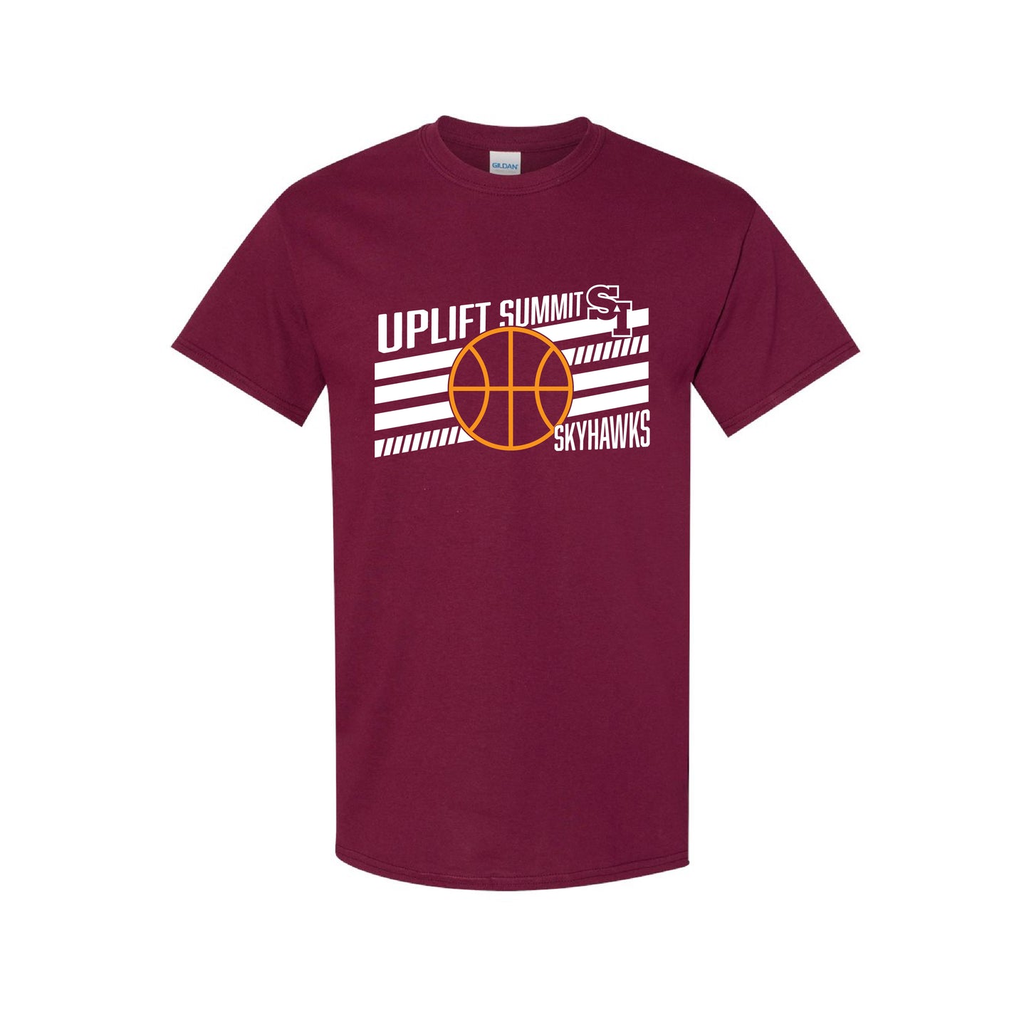 Maroon Basketball Cotton T-Shirt