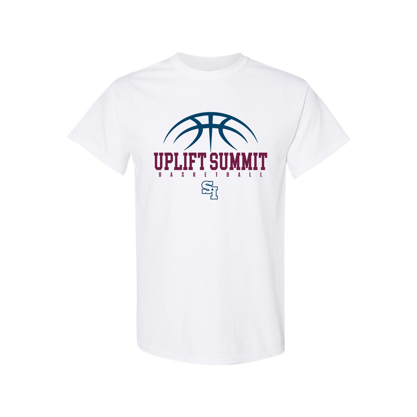 White Basketball Cotton T-Shirt