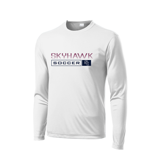 White Soccer Competitor Long Sleeve