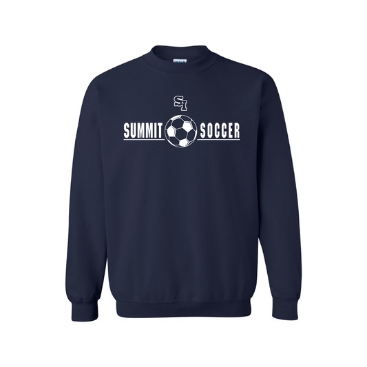 Navy Summit Soccer Crewneck